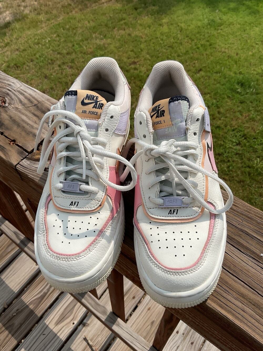Nike Air Force 1 Shadow Sail-pink Glaze-Orange women’s 8.5